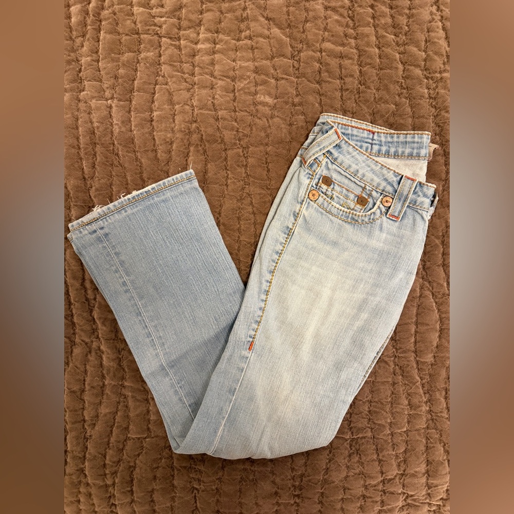 True Religion Light Blue Straight Leg Jeans